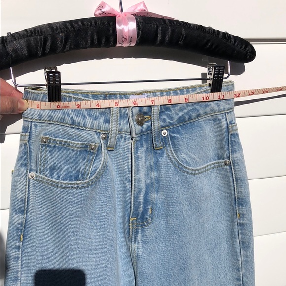 Princess Polly Blue High Rise Jeans with Classic Stitching NWT - Picture 6 of 13